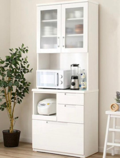 ニトリ　NITORI 食器棚　キッチンボード　ダリア　80cm幅