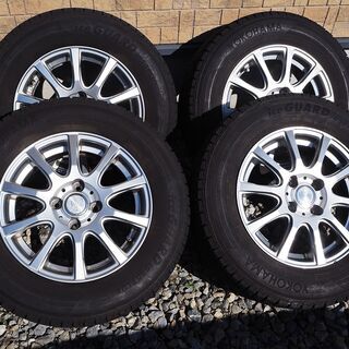 値下げ：中古 スタッドレス＋アルミホイール 4本 （日産ノートで使用）