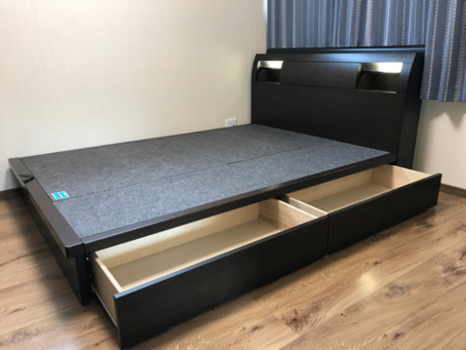 日本製ダブルベッド　ドリームベッド　マットレス付き