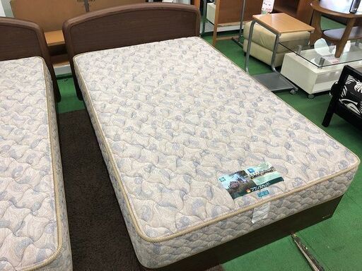 美品【 FranceBed 】フランスベッド 最高級モダン セミダブルベッド 引出付き 厚み26cm イーマックススプリング