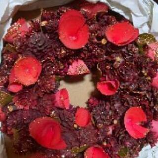 クリスマスリースの画像