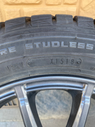 155/65R14 スタッドレスタイヤホイール付き4本セット　ダンロップ　WINTERMAXX01