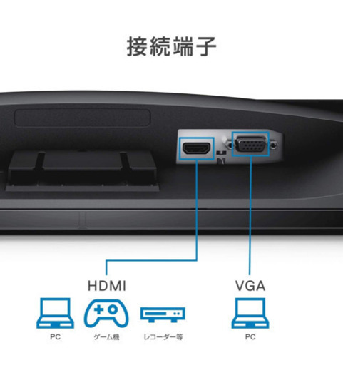 【美品】Dell モニター 23.8インチ　フルHD対応のIPSパネル搭載