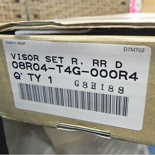 未使用 N-ONE JG1/JG2用 ホンダ純正 ドアバイザー 08R04-T4G-000R4 リア右のみ HONDA エヌワンの画像