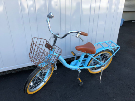 補助輪付き自転車16インチ☆