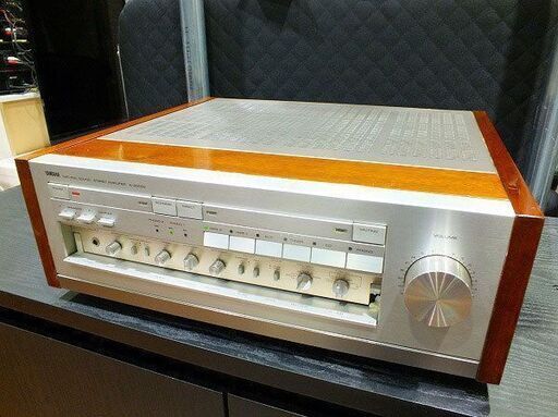 【苫小牧バナナ】ヤマハ/YAMAHA 高級 ステレオ プリメインアンプ A-2000a 動作確認済み 前面パネルの蓋破損個所あり 現状渡し♪