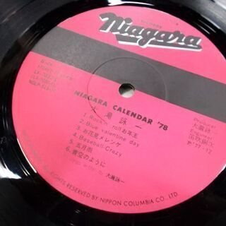 LP 大滝詠一 ナイアガラ・カレンダー'78 レコード NIAGARA CALENDAR LX-7032 すごろく/福笑い付き 札幌市東区 新道東店の画像