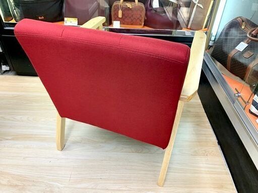 中古 大塚家具 1Pソファ レッド 残り4脚 ※店頭販売も行っているため変動あり
