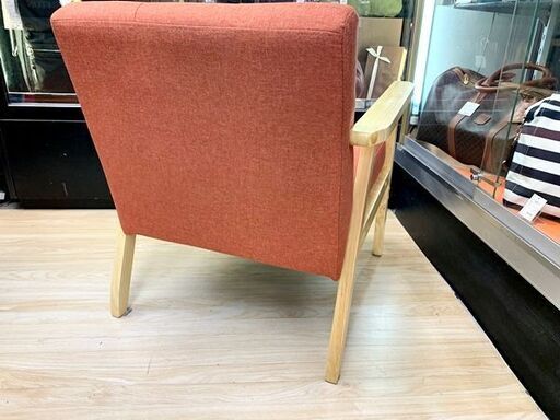 中古 大塚家具 1Pソファ オレンジ 残り3脚 ※店頭販売も行っているため変動あり