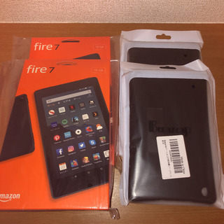 【新品カバー付】amazon fire7 16G 2個、カバー2個