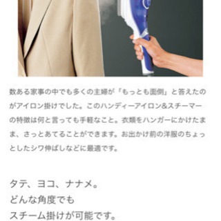 ハンディーアイロン&スチーマーの画像