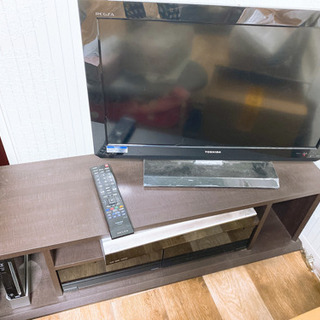 【ほぼタダ】テレビ･リモコン･テレビボード一式あげます！