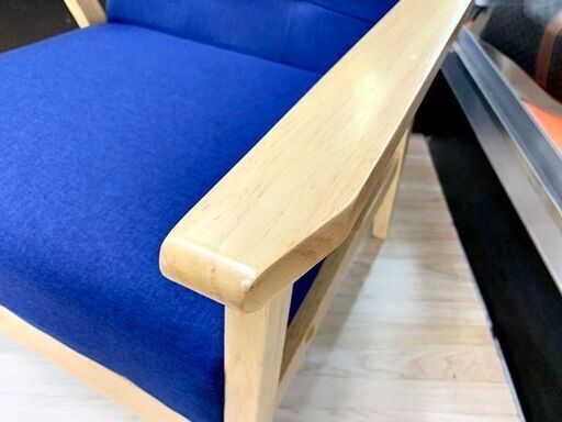 中古 大塚家具 1Pソファ ブルー 残り4脚 ※店頭販売も行っているため変動あり
