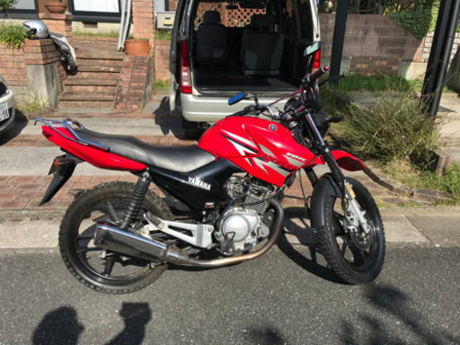 ヤマハ　YBR125 赤　走行8065km いい音しますよ