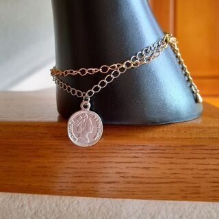 幸福のコイン・２連チェーンブレスレットの画像