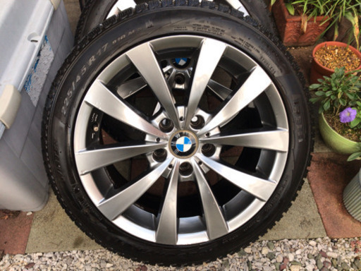 MOTEC グレン　BMWスタッドレスタイヤ付きホイール225.45.17 pcd120 7.5j