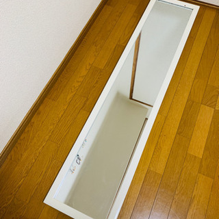 【お譲りします】全身ミラー ホワイトの画像