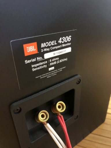 JBL4306スピーカー　ペア　中古美品