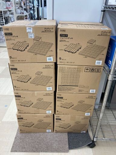 カインズ(CAINZ) アカシア ジョイントデッキセット アンティークホワイト