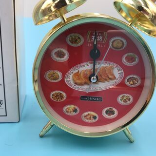 😸【新品・未使用品】餃子の王将の景品 『音声目覚まし時計』『基本...