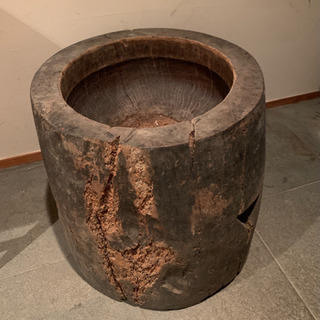 臼と杵（木製）の画像