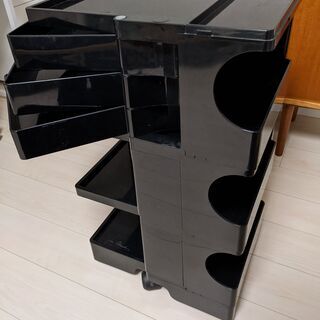 ボビーワゴン 3段3トレー ブラック ジョエコロンボの画像