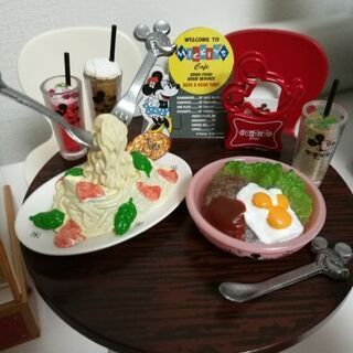50'S Cafe ミッキーマウス ディズニー リーメント ぷちサンプル ミニチュアの画像