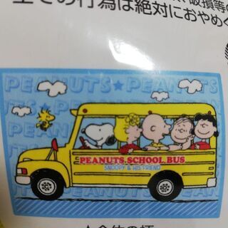 未使用☆スヌーピー☆マイヤーひざ掛け水色の画像