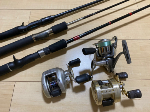 中古ロッド&リール　3セット