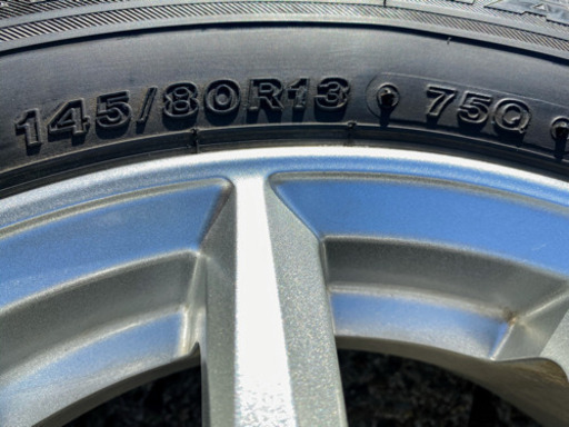 【更に値下げ】ホイール スタッドレスタイヤ（145/80R13）ブリザックVRX