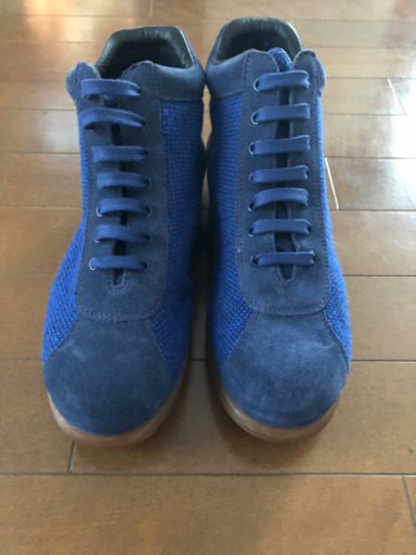 未使用品 希少 CAMPER together PELOTAS KVADRAT カンペール トゥギャザー スニーカー ハイカットブルー40（25.5cm）