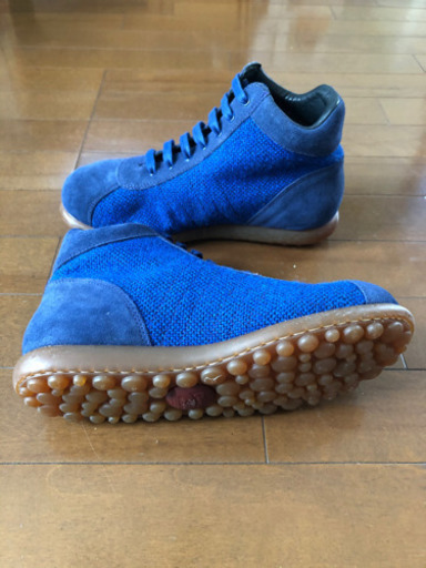 未使用品 希少 CAMPER together PELOTAS KVADRAT カンペール トゥギャザー スニーカー ハイカットブルー40（25.5cm）
