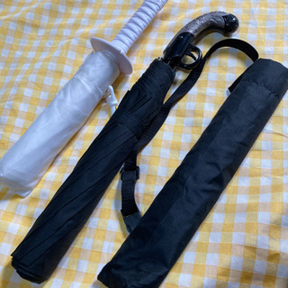 新品未使用｣持ち手が面白い折りたたみ傘♡