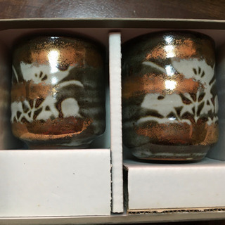 組湯呑　万葉草花