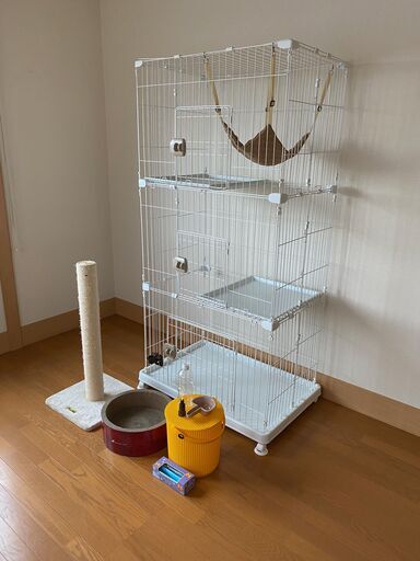 アイリスオーヤマ　猫ケージ　３段　その他セット