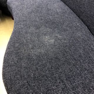 カウチソファ　オットマン付き　北欧モダン　3人掛けの画像