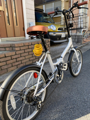 週末特価❗️今年7月購入折り畳み自転車変速機付き　