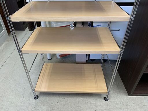 無印良品 ステンレス ユニットシェルフ 幅63cm 食器棚 キッチンラック 収納ラック 無印 南12条店