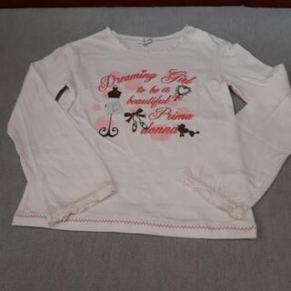 子供服　薄手のカットソー　サイズ140  白