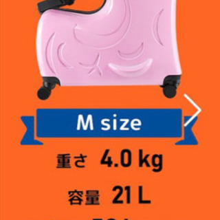 子供が乗れるキャリーケース♪の画像