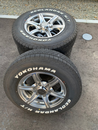 【アルミ付4本セット】【2020年製バリ山】ヨコハマ ジオランダーH/T 195/80R15 107/105L LT アウトラインホワイトレター