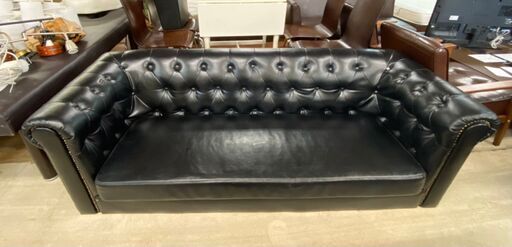 チェスターフィールドソファ　3人掛け