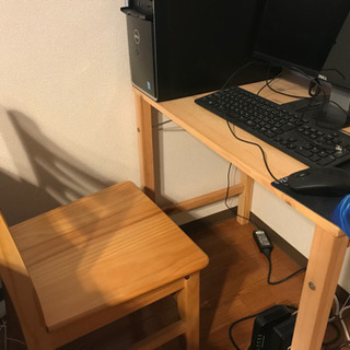 テーブルと椅子の2点ですの画像