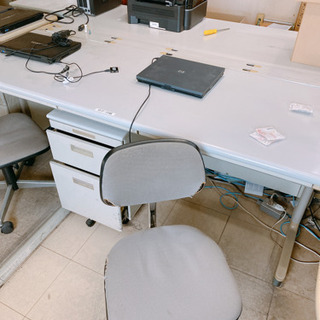 オフィスデスク 机 ジャンク品 キャビネット 他