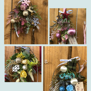 クリスマススワッグ作り