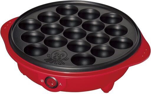 [山善] たこ焼き器 18個焼き レッド SOP-650