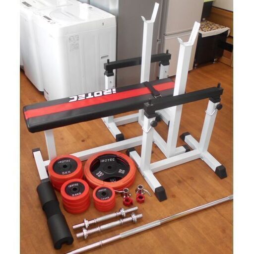 ♪IROTEC/アイロテック バーベルセット/ベンチプレス 約70kg♪