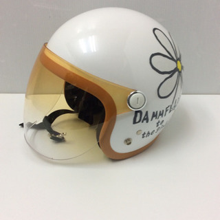 【花柄】オートバイ　自動二輪車用ヘルメット　57-58cm