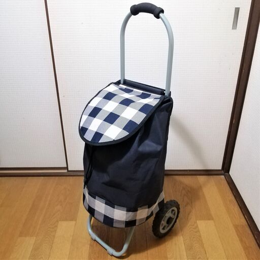 美品★即日お渡し可能! ★シルバーカー【 チェック柄 】 シニア向けキャリーカート ショッピングカート