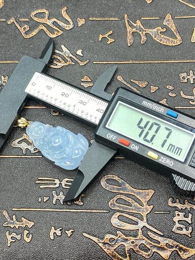 福袋 ネックレス 仏様 本翡翠 氷ヒスイ 氷種 誕生日プレゼント 安産祈願 鑑別書有2